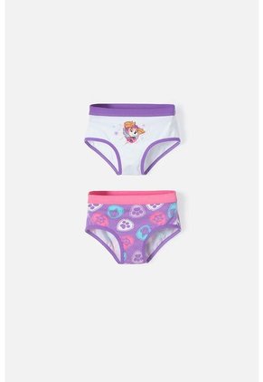 Pack X2 Panties Paw Patrol Blanco Y Morado Para Niña De 2T A 5T 4T