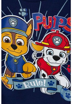 Camiseta De Paw Patrol Estampada Azul Para Niño De 2T A 5T 4T