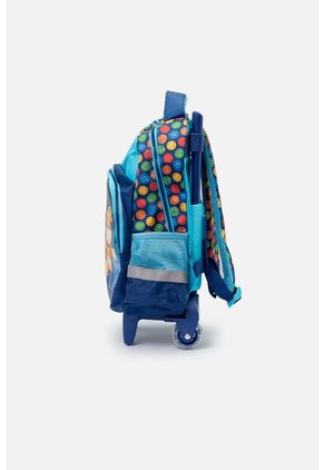 Morral De Paw Patrol 14" Con Ruedas Azul Para Niño U