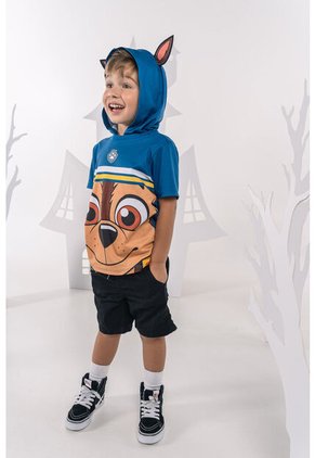 Camiseta De Paw Patrol Azul Con Capucha Para Niño 2T A 5T 2T