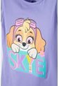 Camiseta De Paw Patrol Manga Corta Lila Para Niña 2T A 5T 2T de Nickelodeon