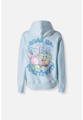 Buzo De Bob Esponja Con Capucha Para Mujer L