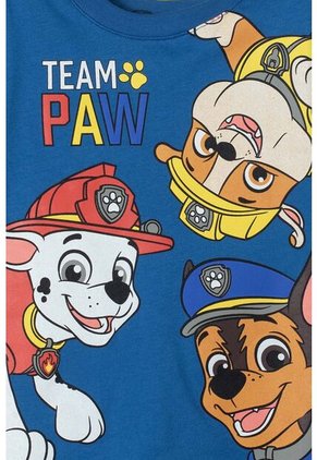 Camiseta De Paw Patrol Manga Corta Azul Para Niño 2T A 6T 5T