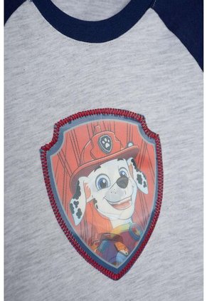Camiseta De Paw Patrol Manga Corta Gris Para Niño 2T A 6T 2T