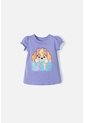 Camiseta De Paw Patrol Manga Corta Lila Para Niña 2T A 5T 3T de Nickelodeon