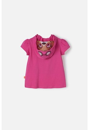 Camiseta De Paw Patrol Fucsia Con Capucha Para Niña 2T A 5T 3T