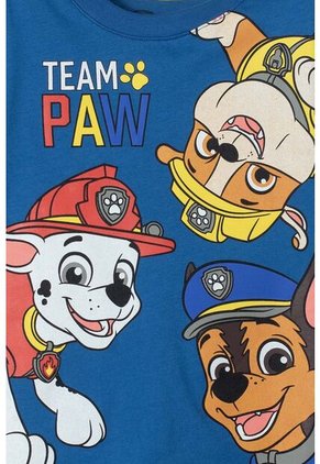 Camiseta De Paw Patrol Manga Corta Azul Para Niño 2T A 6T 3T