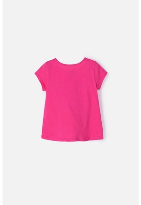Camiseta De Niña, Manga Corta Fucsia De Paw Patrol 4T