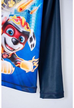 Conjunto De Baño Paw Patrol De Manga Larga Azul Oscuro Para Niño 2T A 5T 3T