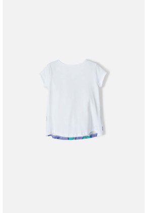 Camiseta De Paw Patrol Manga Corta Blanco Para Niña 2T A 5T 4T