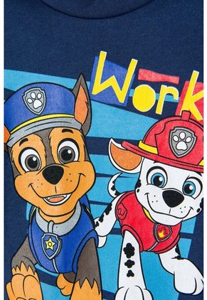 Camiseta Paw Patrol Manga Corta Azul Para Niño 2T A 5T 5T
