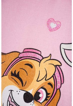 Camiseta Tipo Polo De Paw Patrol Rosada Para Niña 2T A 6T 3T