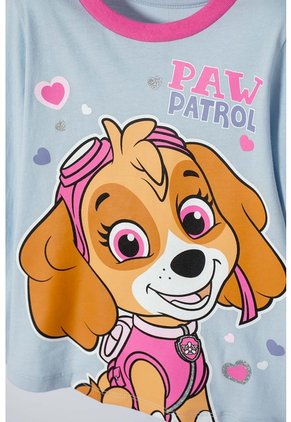 Pijama De Paw Patrol Manga Larga Multicolor Para Niña 2T A 5T 5T