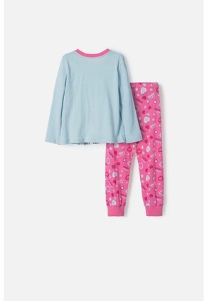 Pijama De Paw Patrol Manga Larga Multicolor Para Niña 2T A 5T 5T