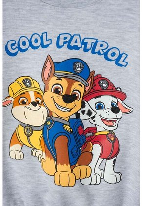 Conjunto De Paw Patrol Rojo Y Gris Jaspe Para Niño 2T A 6T 4T