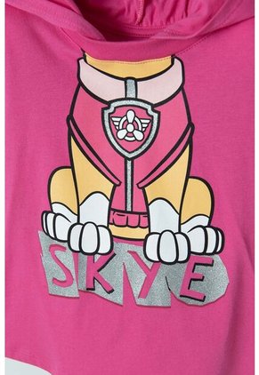 Camiseta De Paw Patrol Fucsia Con Capucha Para Niña 2T A 5T 5T