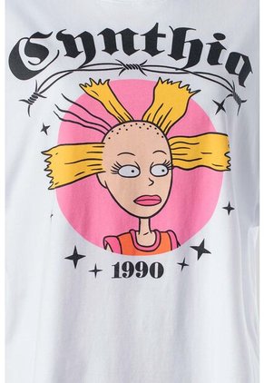 Camiseta De Cynthia Oversized Fit Para Mujer L