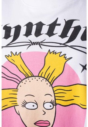 Camiseta De Cynthia Oversized Fit Para Mujer L
