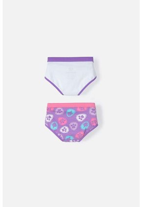 Pack X2 Panties Paw Patrol Blanco Y Morado Para Niña De 2T A 5T 2T