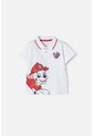 Camiseta Tipo Polo De Paw Patrol Blanco Para Niño 2T A 6T 3T de Nickelodeon