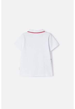 Camiseta Tipo Polo De Paw Patrol Blanco Para Niño 2T A 6T 3T