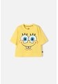 Camiseta De Bob Esponja Manga Corta Amarillo Para Niña 12 de Nickelodeon
