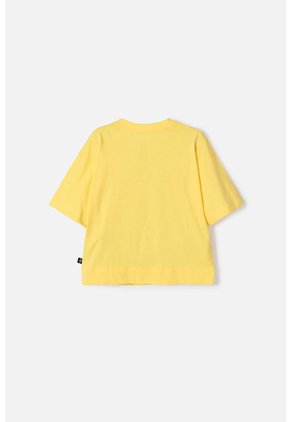 Camiseta De Bob Esponja Manga Corta Amarillo Para Niña 12