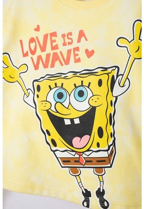 Buzo De Bob Esponja Cerrado Amarillo Para Niña 8