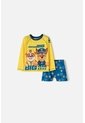 Conjunto De Baño De Paw Patrol Amarillo Y Azul Manga Larga Para Niño 2T A 5T 4T de Nickelodeon