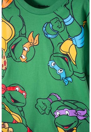 Camiseta De Las Tortugas Ninja Manga Corta Verde Para Niño 12