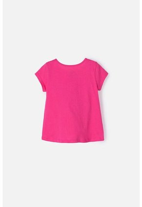 Camiseta De Niña, Manga Corta Fucsia De Paw Patrol 4T