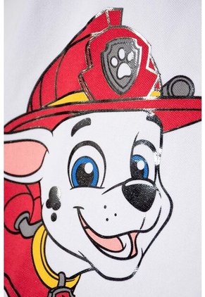 Camiseta Tipo Polo De Paw Patrol Blanco Para Niño 2T A 6T 5T