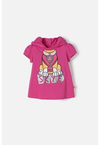 Camiseta De Paw Patrol Fucsia Con Capucha Para Niña 2T A 5T 3T Nickelodeon