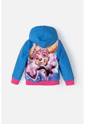 Chaqueta De Paw Patrol Con Capucha Azul Y Fucsia Para Niña 2T A 5T 3T
