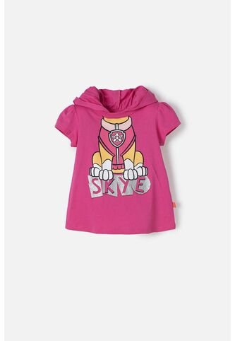 Camiseta De Paw Patrol Fucsia Con Capucha Para Niña 2T A 5T 4T Nickelodeon