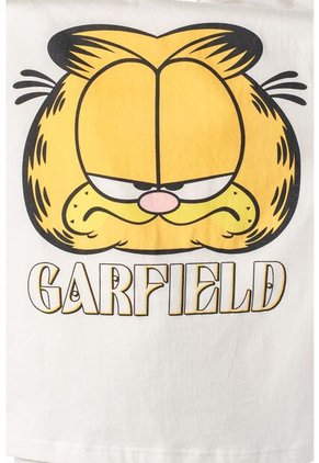Camiseta De Garfield Oversized Fit Para Mujer S