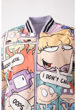 Chaqueta De Los Rugrats Multicolor Impermeable Para Mujer M