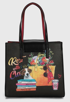 Bolso Negro-Multicolor Nicole Lee