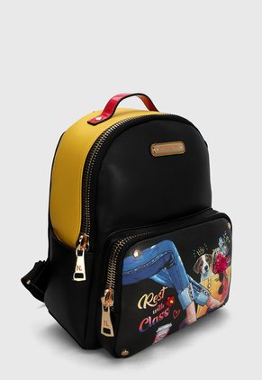 Morral Negro-Multicolor Nicole Lee