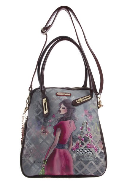 Bolso Nicole Lee Rojo-Multicolor