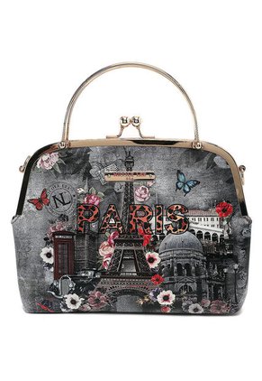 Bolso y Cartera gris Nicole Lee