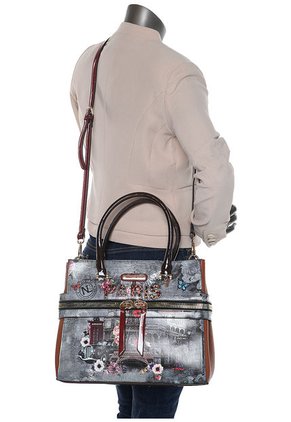 Bolso y Cartera gris Nicole Lee