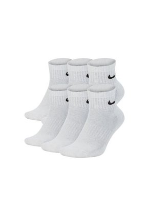 Medias Nike Everyday Cush Ankle 6Pr Hombre-Blanco
