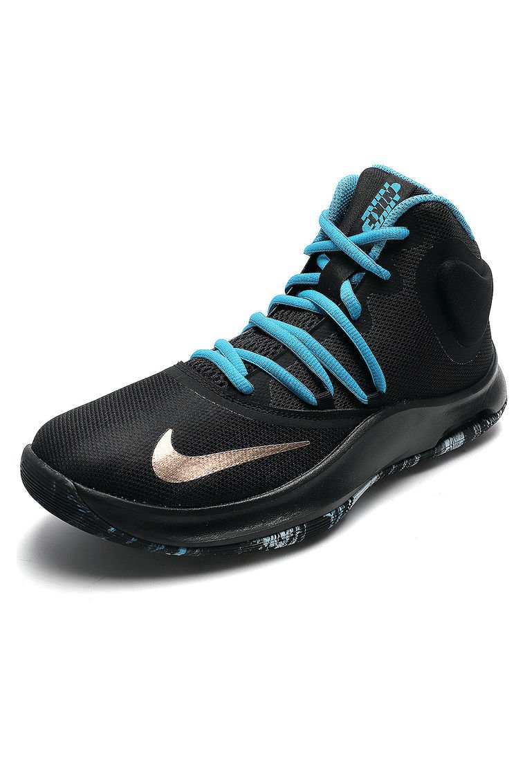 nike air negros con azul