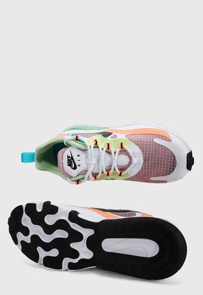 Tenis Lifestyle Blanco-Lila-Verde-Coral Nike Air Max 270 React SE