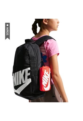 Morral Nike Elemental 20L Niño-Negro/Naranja