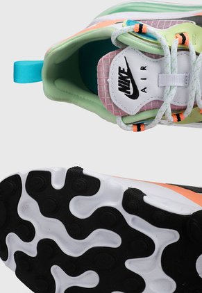Tenis Lifestyle Blanco-Lila-Verde-Coral Nike Air Max 270 React SE