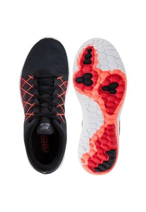Running Negro-Coral Neón Nike Flex Fury 2