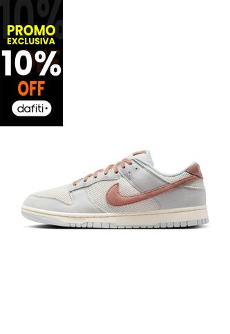 Tenis Hombre Nike Dunk Low Retro SE Gris/Rosa Nike