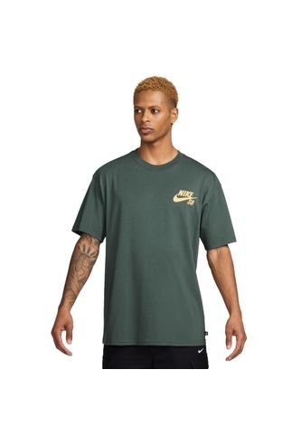Camiseta Nike Sb T Shirt-Verde/Dorado Nike